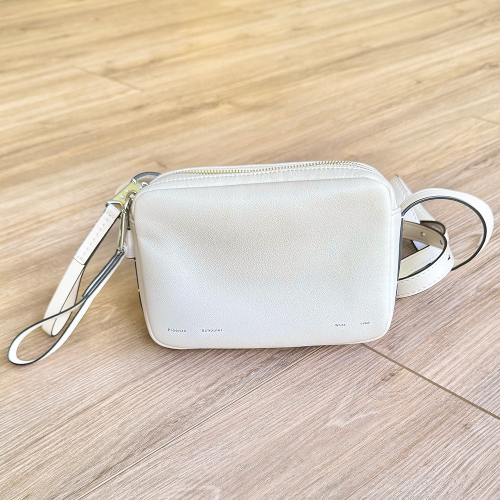 Proenza Schouler White Label Watts Leather Camera Bag off-white